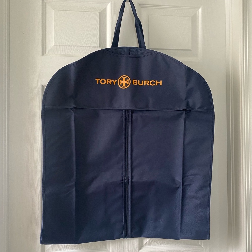 Tory Burch Navy Travel Bag Canvas Long Garment Cover